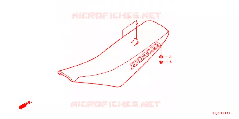 SELLE Honda MOTO 80 CRF 2005  CRF80F5