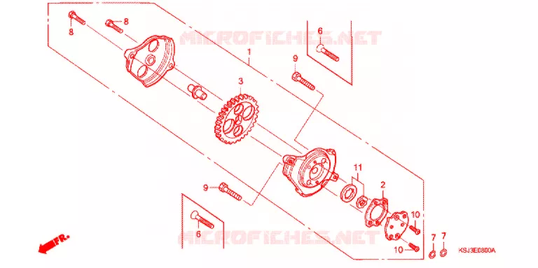 POMPE A HUILE Honda MOTO 80 CRF 2006  CRF80F6