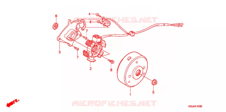 ALTERNATEUR (CRF80F) Honda MOTO 80 CRF 2006  CRF80F6