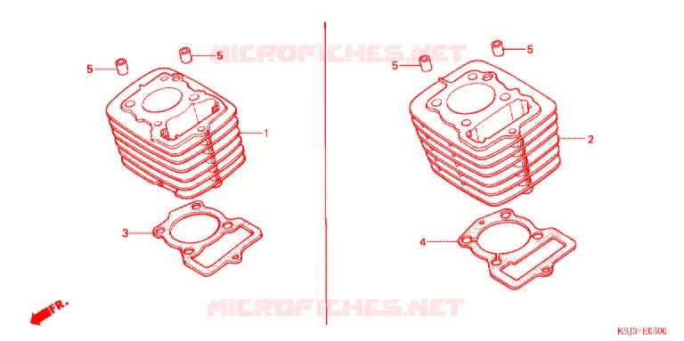 CYLINDRE Honda MOTO 80 CRF 2007  CRF80F7