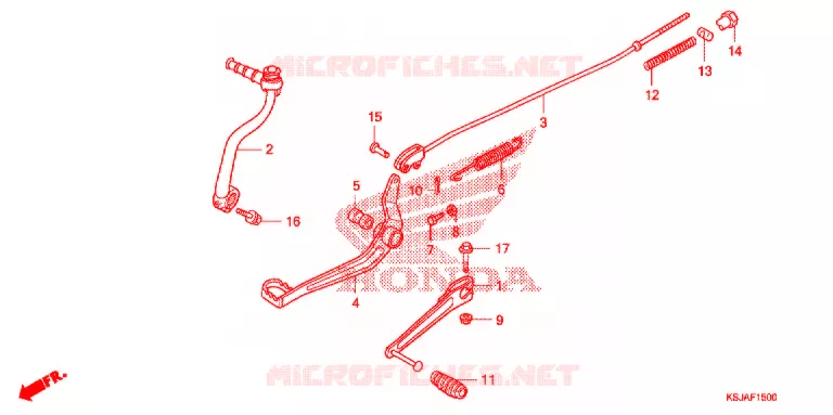 PEDALE Honda MOTO 80 CRF 2008  CRF80F8