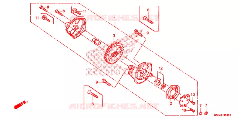 POMPE A HUILE Honda MOTO 80 CRF 2008  CRF80F8