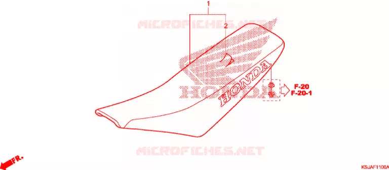 SELLE Honda MOTO 80 CRF 2009  CRF80F9