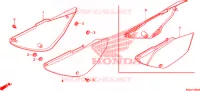 COUVERCLES LATERAUX pour Honda CRF 80 de 2009