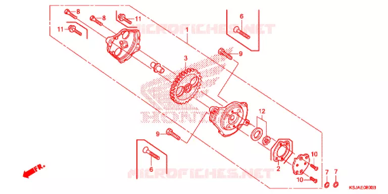 POMPE A HUILE Honda MOTO 80 CRF 2009  CRF80F9