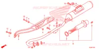 SILENCIEUX D'ECHAPPEMENT pour Honda CRF 80 de 2012