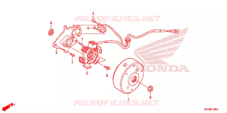 ALTERNATEUR (CRF80F) Honda MOTO 80 CRF 2012  CRF80FC