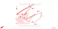 COUVERCLES LATERAUX pour Honda CRF 80 de 2012
