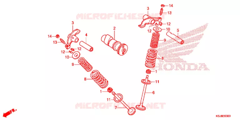 ARBRE A CAMES - SOUPAPE Honda MOTO 80 CRF 2012  CRF80FC