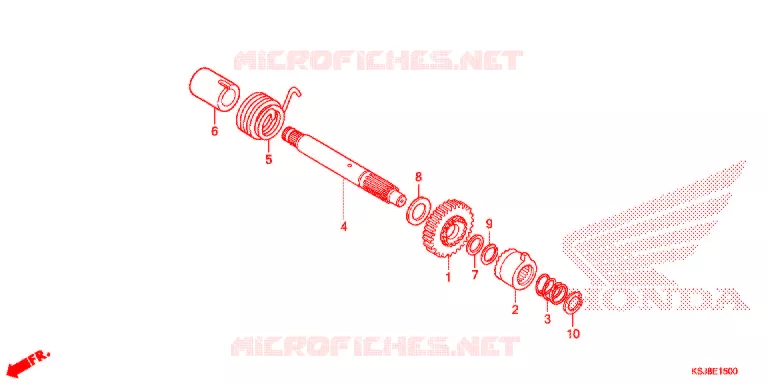 AXE DE KICK Honda MOTO 80 CRF 2013  CRF80FD