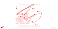 COUVERCLES LATERAUX pour Honda CRF 80 de 2013