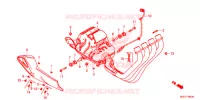 SILENCIEUX D'ECHAPPEMENT pour Honda CB 650 F ABS RED de 2017