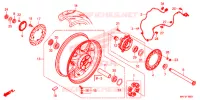 ROUE ARRIERE pour Honda CBR 1000 RR SP1 de 2018