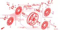 ROUE AVANT pour Honda CBR 1000 RR SP1 de 2018