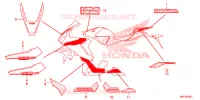 AUTOCOLLANTS (2) pour Honda CBR 1000 RR SP1 de 2017