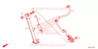 BEQUILLE LATERALE pour Honda CBR 500 R ABS de 2017