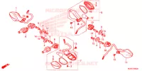 CLIGNOTANT pour Honda CBR 500 R ABS de 2017