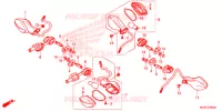 CLIGNOTANT pour Honda CBR 500 R ABS de 2017