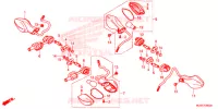 CLIGNOTANT pour Honda CBR 500 R ABS de 2017