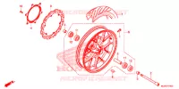 ROUE AVANT pour Honda CBR 500 R de 2017