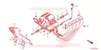 SILENCIEUX D'ECHAPPEMENT pour Honda CBR 650 F ABS RED de 2017