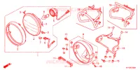PHARE (1) pour Honda ACE 125 CASTED WHEELS, TYPE 2KE de 2017