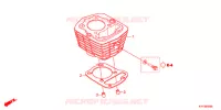 CYLINDRE pour Honda ACE 125 CASTED WHEELS 3DK de 2017
