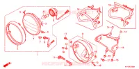 PHARE (1) pour Honda ACE 125 CASTED WHEELS, TYPE 4KE de 2017