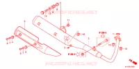 SILENCIEUX D'ECHAPPEMENT (3) pour Honda ACE 125 SPOKED WHEELS, TYPE 2PE de 2017