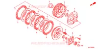 EMBRAYAGE pour Honda GL 125, SPOKED WHEELS, TYPE PE de 2017