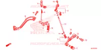 PEDALE pour Honda AFRICA TWIN 1000 ABS de 2017