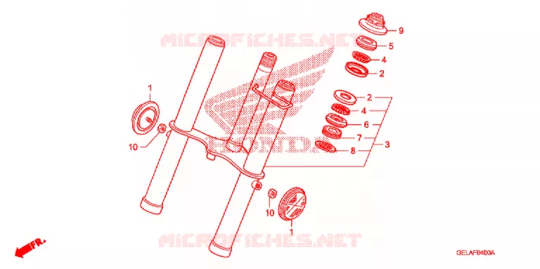 FOURCHE Honda MOTO 50 CRF 2009  CRF50F9