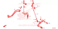 PEDALE pour Honda AFRICA TWIN 1000 DCT RED de 2017