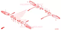 CLIGNOTANT (CRF1000A/CRF1000D) pour Honda AFRICA TWIN 1000 DCT WHITE de 2017