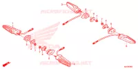 CLIGNOTANT (CRF1000A/CRF1000D) pour Honda AFRICA TWIN 1000 DCT WHITE de 2017