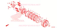 EMBRAYAGE pour Honda CB 125 F de 2017