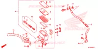 MAITRE CYLINDRE DE FREIN AVANT pour Honda GL 1800 GOLD WING ABS NAVI de 2013