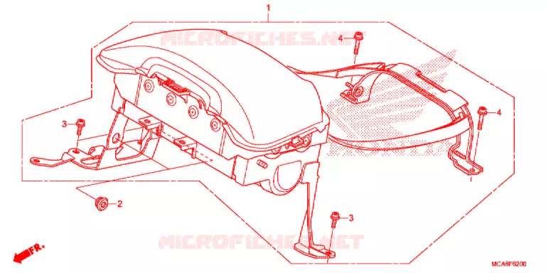MODULE AIRBAG Honda MOTO 1800 GOLD-WING 2014  GL1800E
