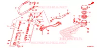 MAITRE CYLINDRE DE FREIN ARRIERE pour Honda GL 1800 GOLD WING BASE,  RED de 2015