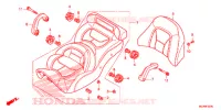 SELLE pour Honda GL 1800 GOLD WING ABS NAVI RED de 2015