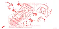 SELLE pour Honda GL 1800 GOLD WING BASE,  RED de 2016