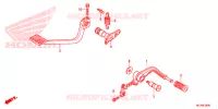 PEDALE pour Honda GL 1800 GOLD WING ABS NAVI SILVER de 2016