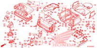 COFFRE pour Honda GL 1800 GOLD WING ABS NAVI RED de 2017