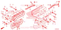 COUVRE CULASSE pour Honda GL 1800 GOLD WING ABS NAVI RED de 2017