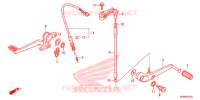 PEDALE pour Honda CB 1000 R ABS BLACK de 2013