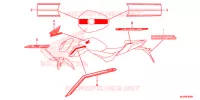 AUTOCOLLANTS pour Honda CB 500 F ABS de 2016