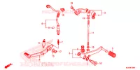 PEDALE pour Honda CB 500 F ABS de 2016