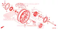 ROUE ARRIERE pour Honda CB 500 F ABS de 2016
