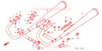 SILENCIEUX D'ECHAPPEMENT (2) pour Honda CD 125 BENLY de 2001
