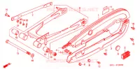BRAS OSCILLANT pour Honda CD 125 POST OFFICE de 2001
